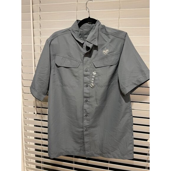 Boy Scouta of America Adventure Short Sleeve Button Up Shirt -‎ Size S - Picture 1 of 4